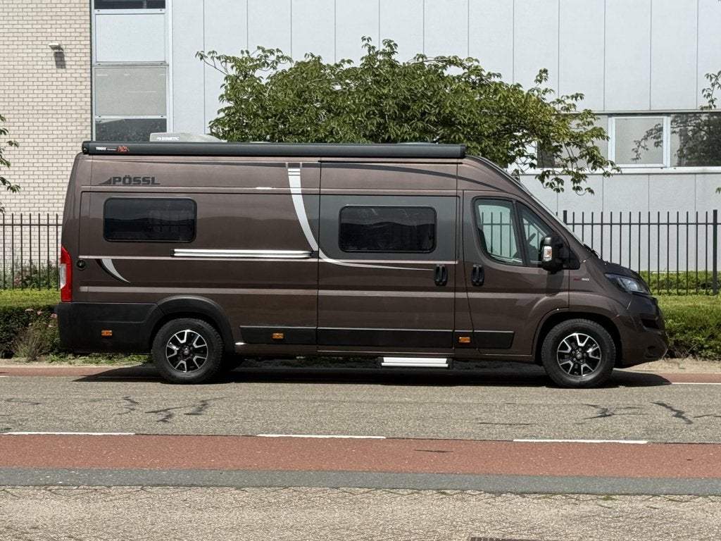 Pössl Roadcruiser 640 2021 35.000KM AUT 160PK, Caravans en Kamperen, Campers, Automaat, Ringverwarming, Fiat, Tot en met 2