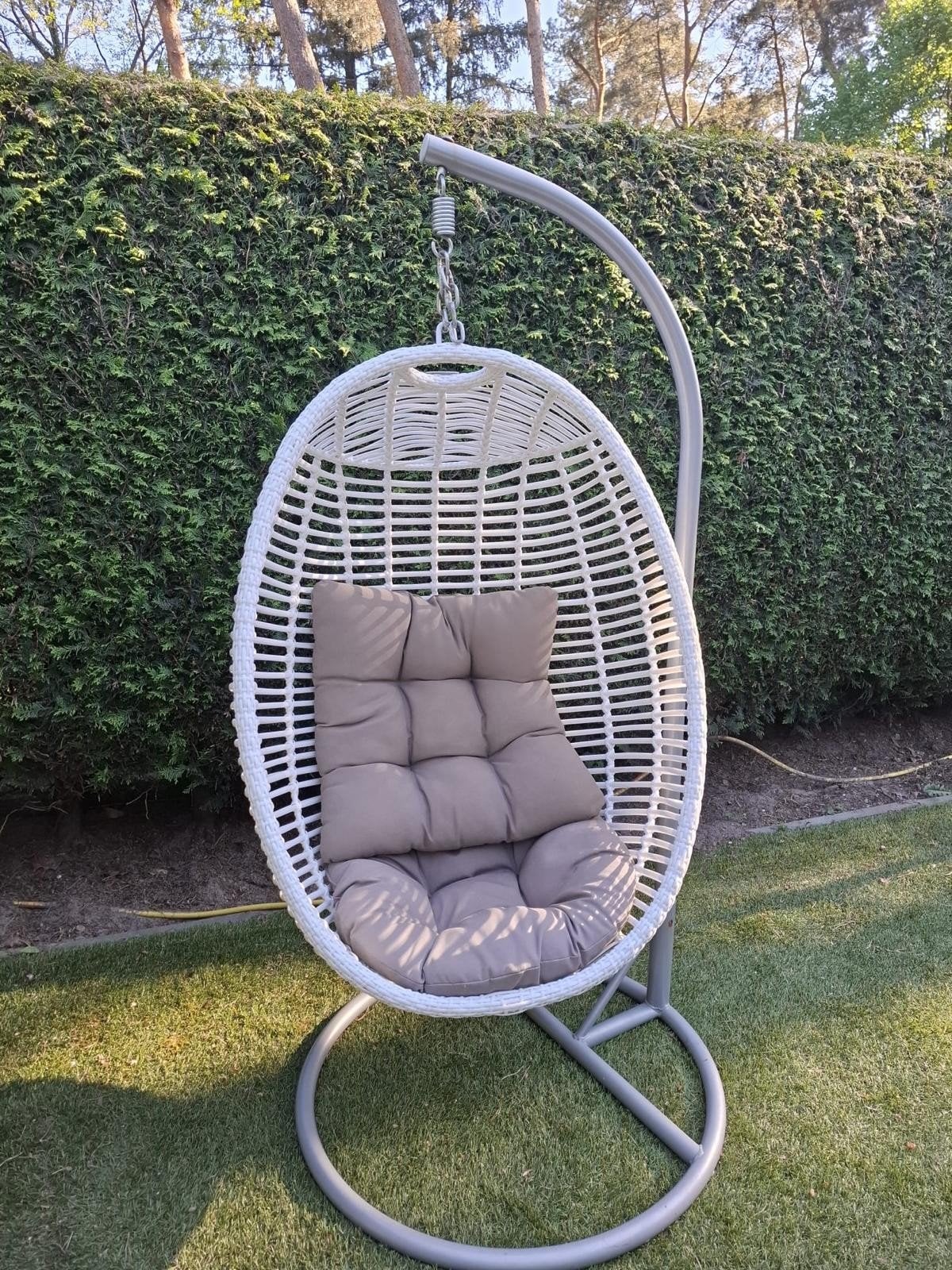 Luxe egg ei hangstoel voor binnen of buiten, Tuin en Terras, Ophalen, Kunststof