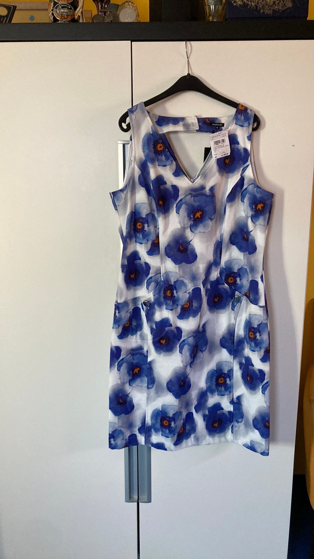Caroline Biss zomerjurk nieuw 42, Blauw, Maat 42/44 (L), Nieuw, Ophalen of Verzenden