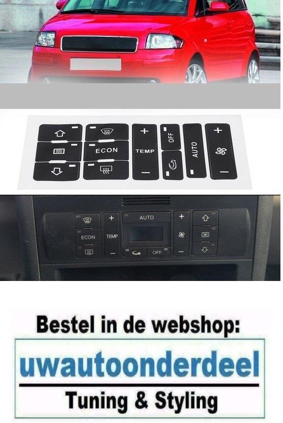 Airco Paneel Reparatie Sticker Geschikt voor Audi A3 8L A2, Verzenden, Automotive Parts, A.parts@hotmail.nl, Trasmolenlaan 12 3447 GZ Woerden