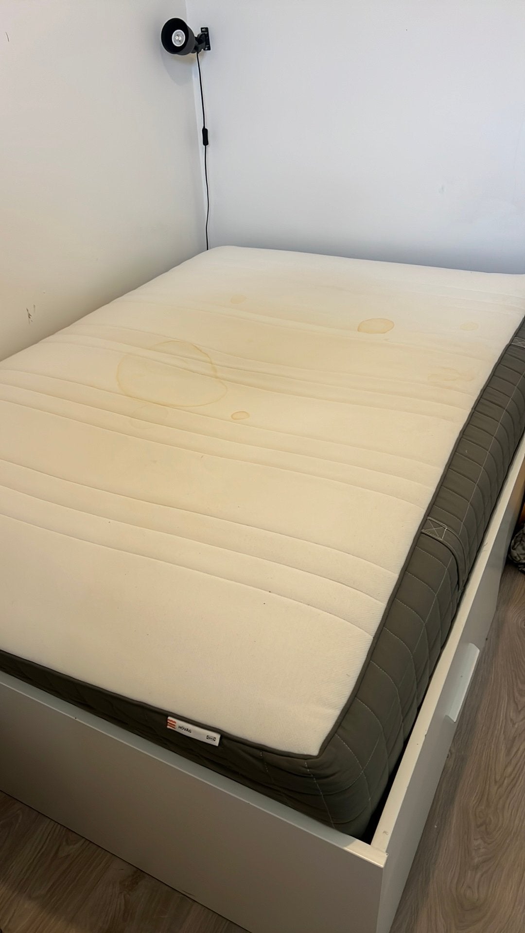 OUD/GEBRUIKT matras - VANDAAG gratis ophalen, Huis en Inrichting, Ophalen, Zo goed als nieuw, Eenpersoons, 140 cm