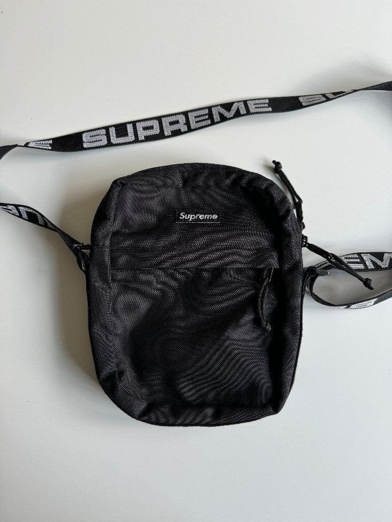 Supreme Shoulder Bag SS18 Cordura - Zwart, Ophalen of Verzenden, Zo goed als nieuw, Zwart, Overige merken
