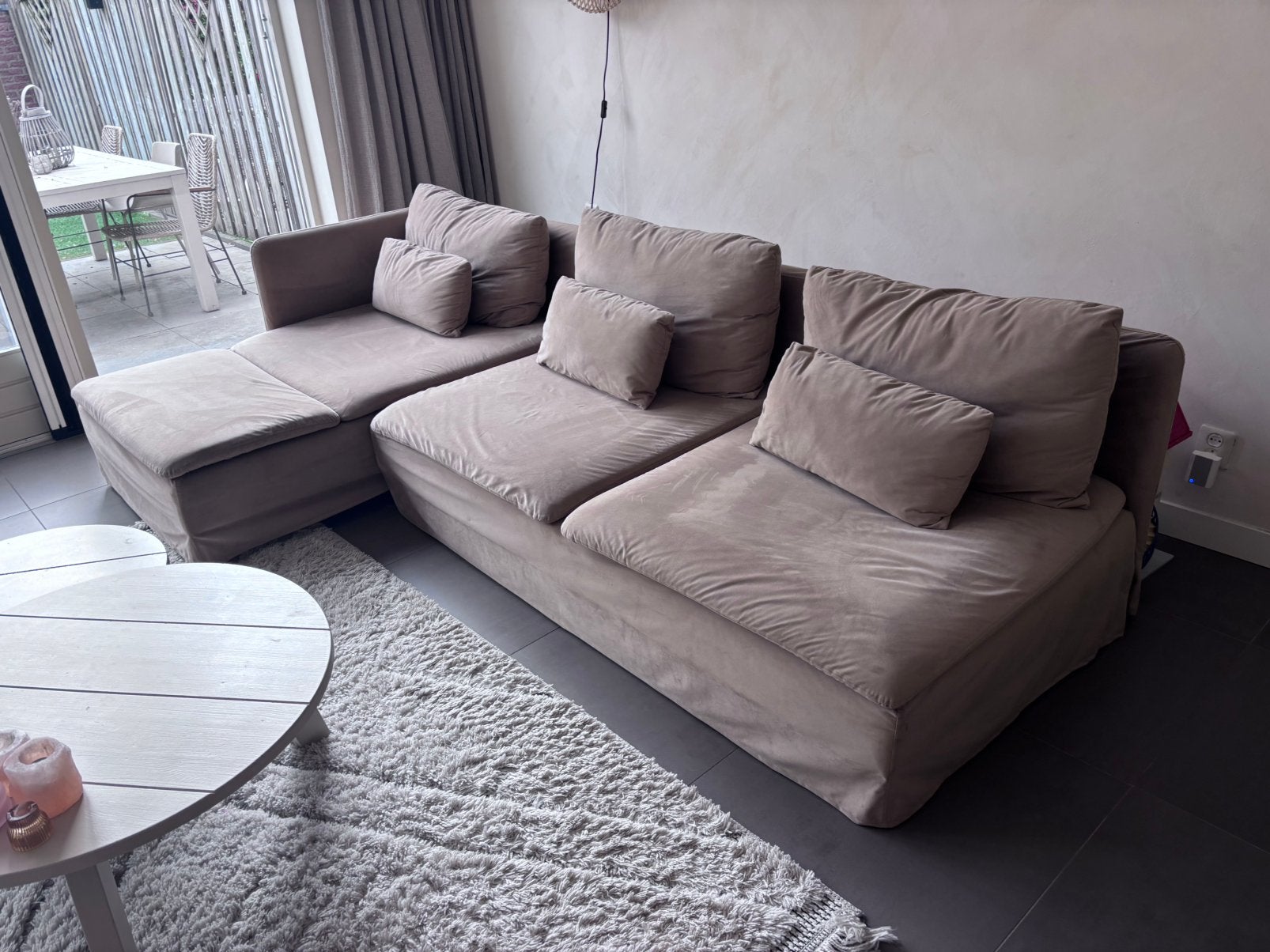 Söderhamn 4 zits bank met chaise lounge, Ophalen of Verzenden, Gebruikt
