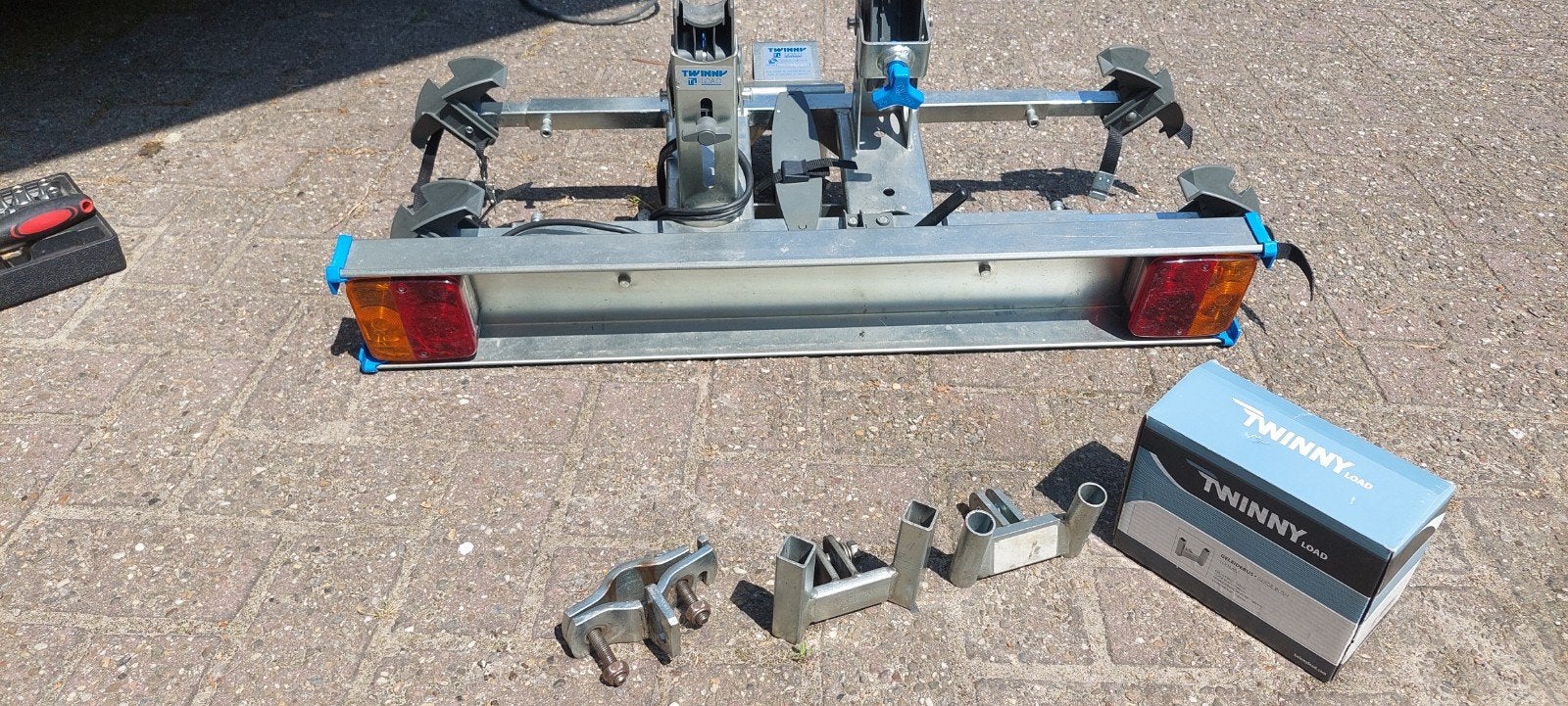 Twinnyload fietsendrager voor 2 fietsen, Auto diversen, Fietsendragers, Ophalen, 2 fietsen, Gebruikt, Trekhaakdrager