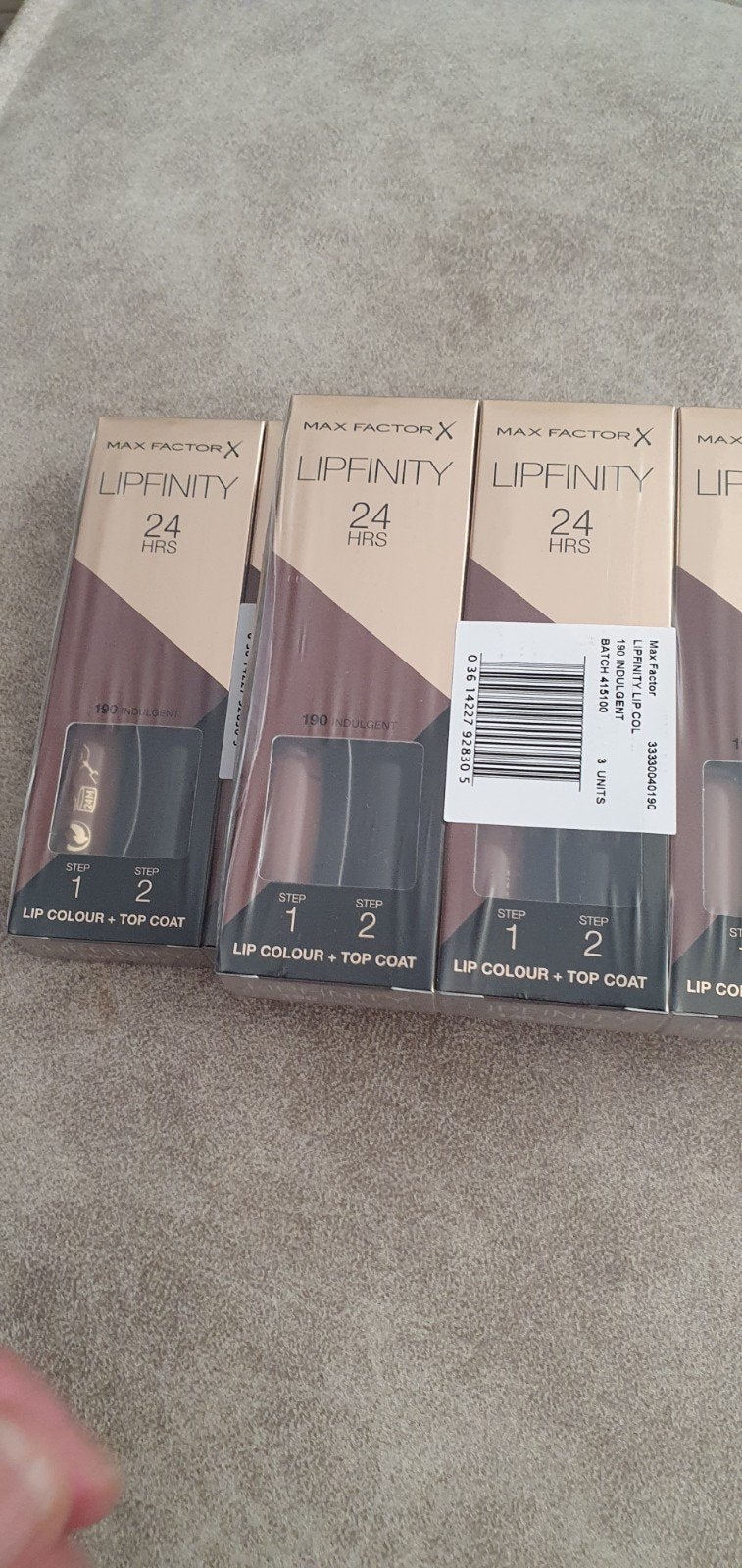 10 stuks Maxfactor lipfinity zonder topcoat nr 190, Sieraden, Tassen en Uiterlijk, Uiterlijk | Cosmetica en Make-up, Verzenden
