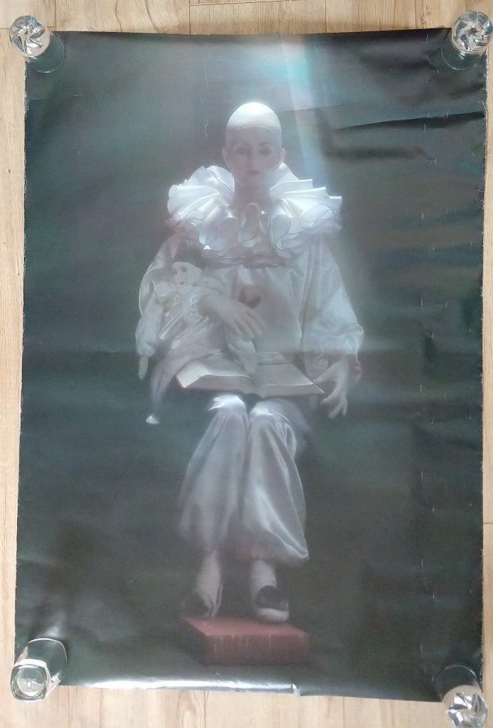 poster Pierrot/clown, volgnr 277, Ophalen of Verzenden, A1 t/m A3, Overige onderwerpen, Rechthoekig Staand