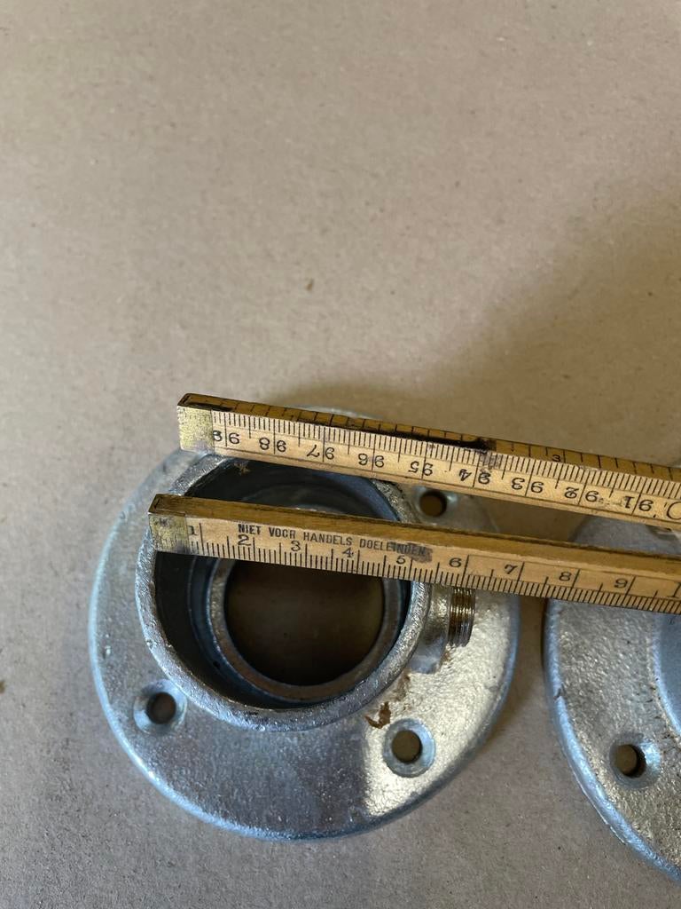 2x Gegalvaniseerde buisflens voor steiger, Verzenden, Nieuw, Minder dan 50 mm, Overige typen