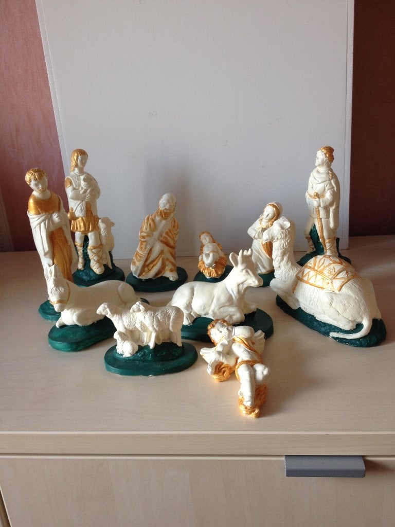 antieke kerst groep, Verzenden, Gebruikt