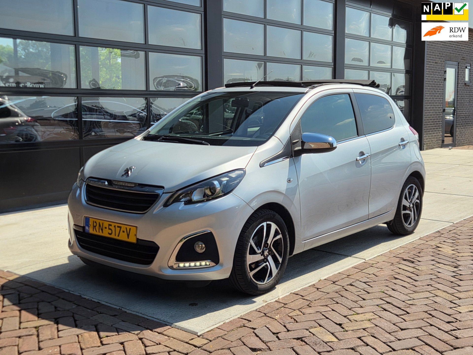 Peugeot 108 1.0 e-VTi Allure TOP! | Cabrio | Clima | Camera, Auto's, Peugeot, Voorwielaandrijving, Stof, Gebruikt, 4 stoelen
