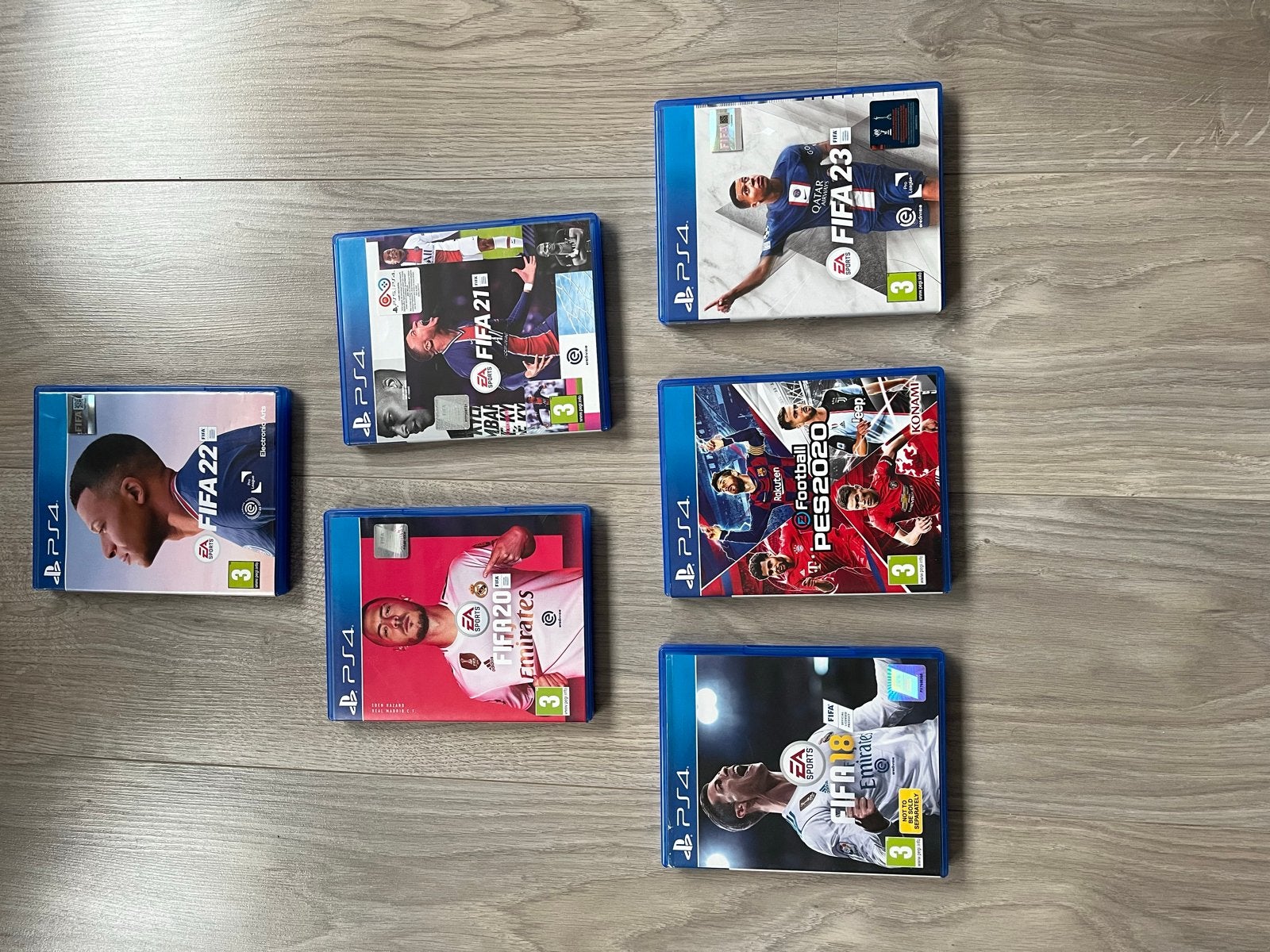 PS4 FIFA en PES games - Diverse edities, Ophalen, Gebruikt, Eén computer, Sport