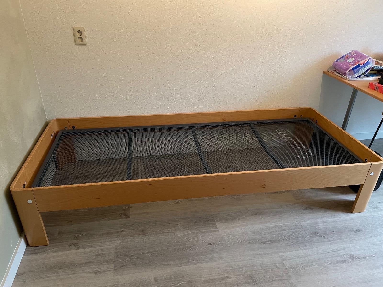 Auping Auronde eenpersoonsbed 210x90 eiken senior hoogte, Huis en Inrichting, Slaapkamer | Bedden, Ophalen, Gebruikt, 90 cm, Eenpersoons
