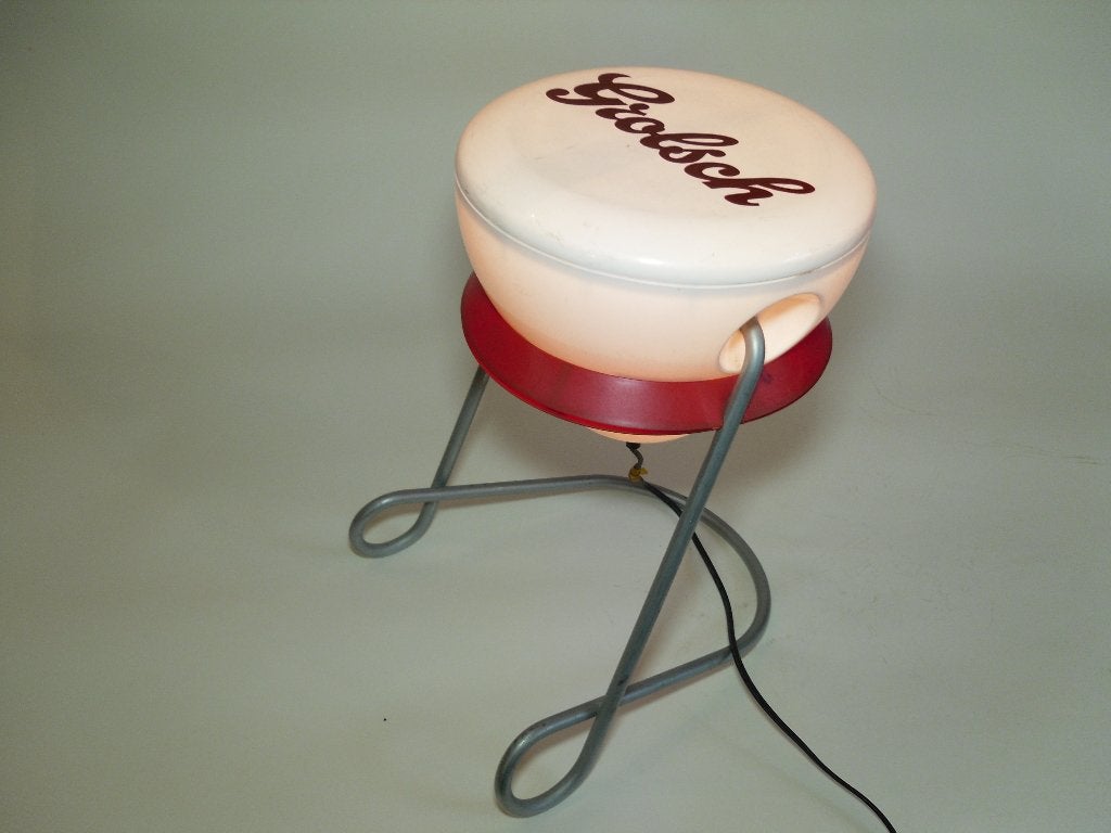 Vintage Grolsch lamp, Ophalen, Gebruikt, Metaal