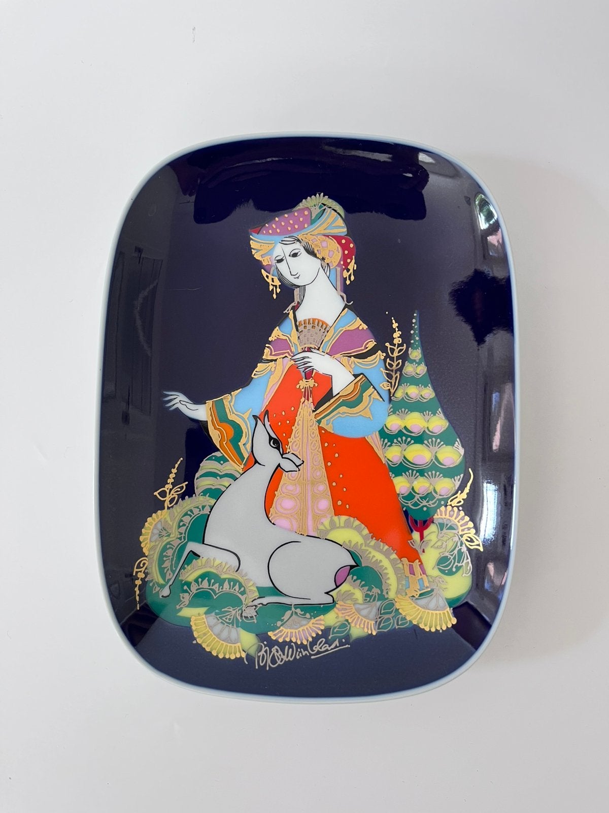 Vintage Rosenthal Studio-Linie schaal, Bjørn Wiinblad, Antiek en Kunst, Antiek | Wandborden en Tegels, Ophalen of Verzenden