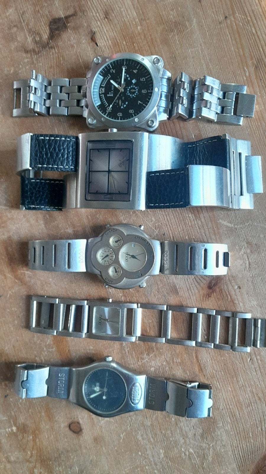 Vintage retro horloges Storm iXXXi 1st class uomo, Staal, Gebruikt, Polshorloge, Ophalen of Verzenden