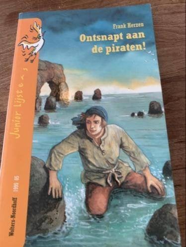 Boek ontsnapt aan de piraten! Frans herzen junior lijsters, Verzenden, Gelezen, Fictie algemeen