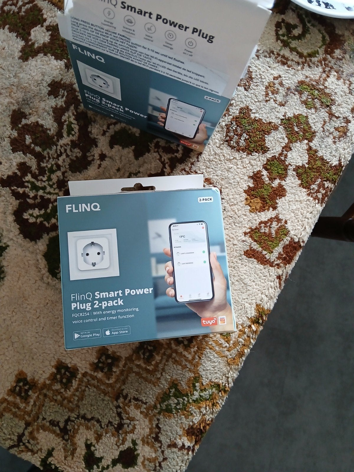 FlinQ Smart Power Plug 2-pack - Slimme Stekkers, Ophalen of Verzenden