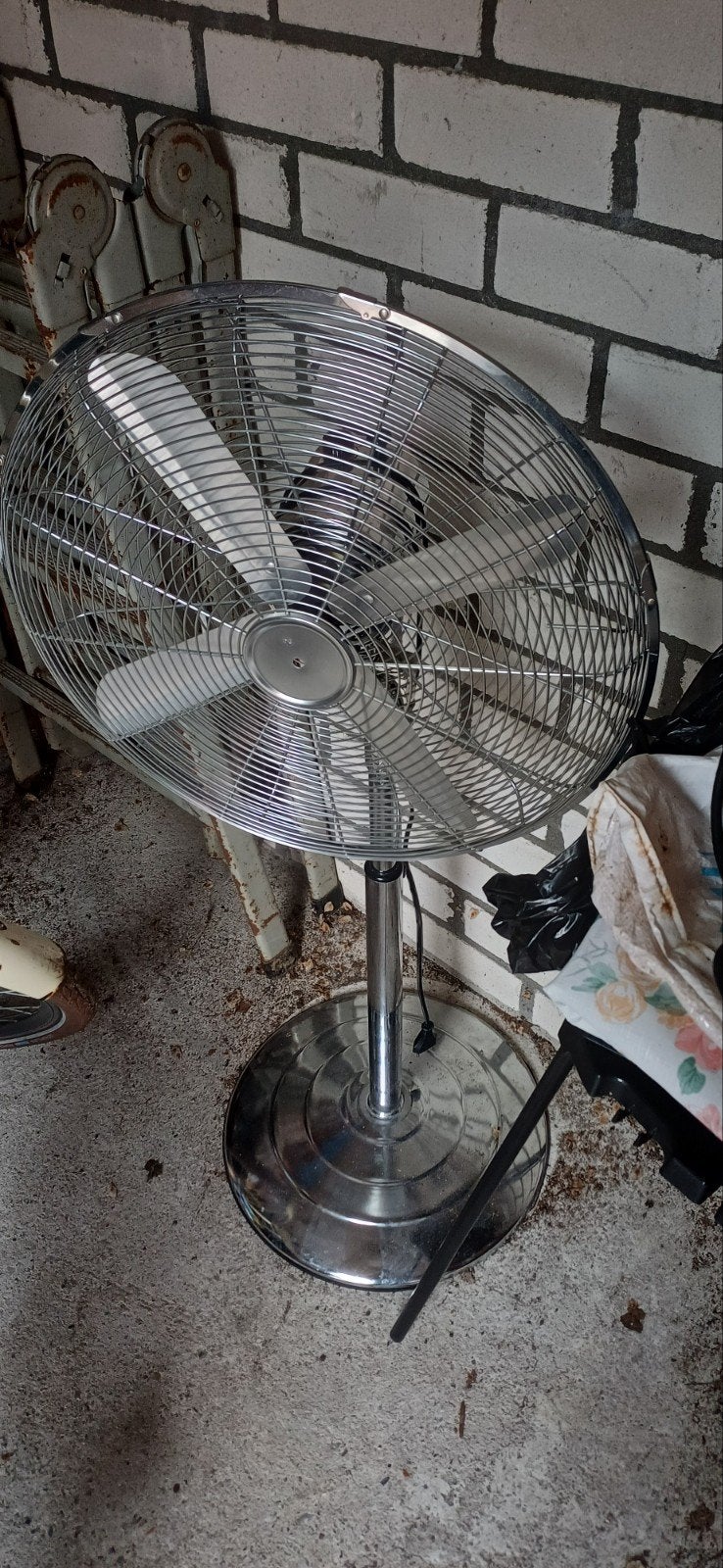 Grote metalen statiefventilator - krachtige koeling, Ophalen, Gebruikt, Statiefventilator