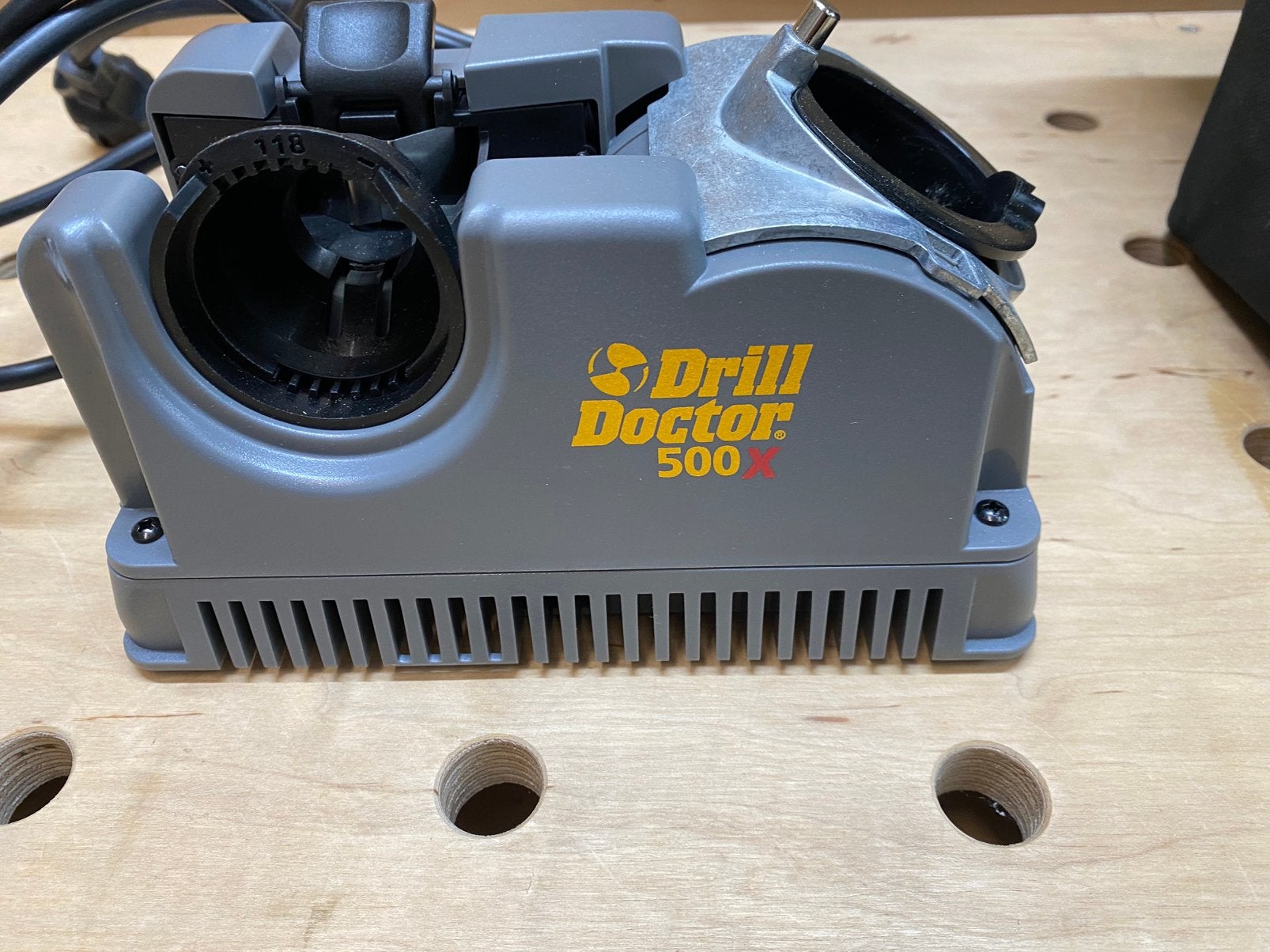 Borenslijpmachine drill docter 500x, Doe-het-zelf en Verbouw, Ophalen of Verzenden, Zo goed als nieuw, Minder dan 700 watt, Werkbankslijpmachine