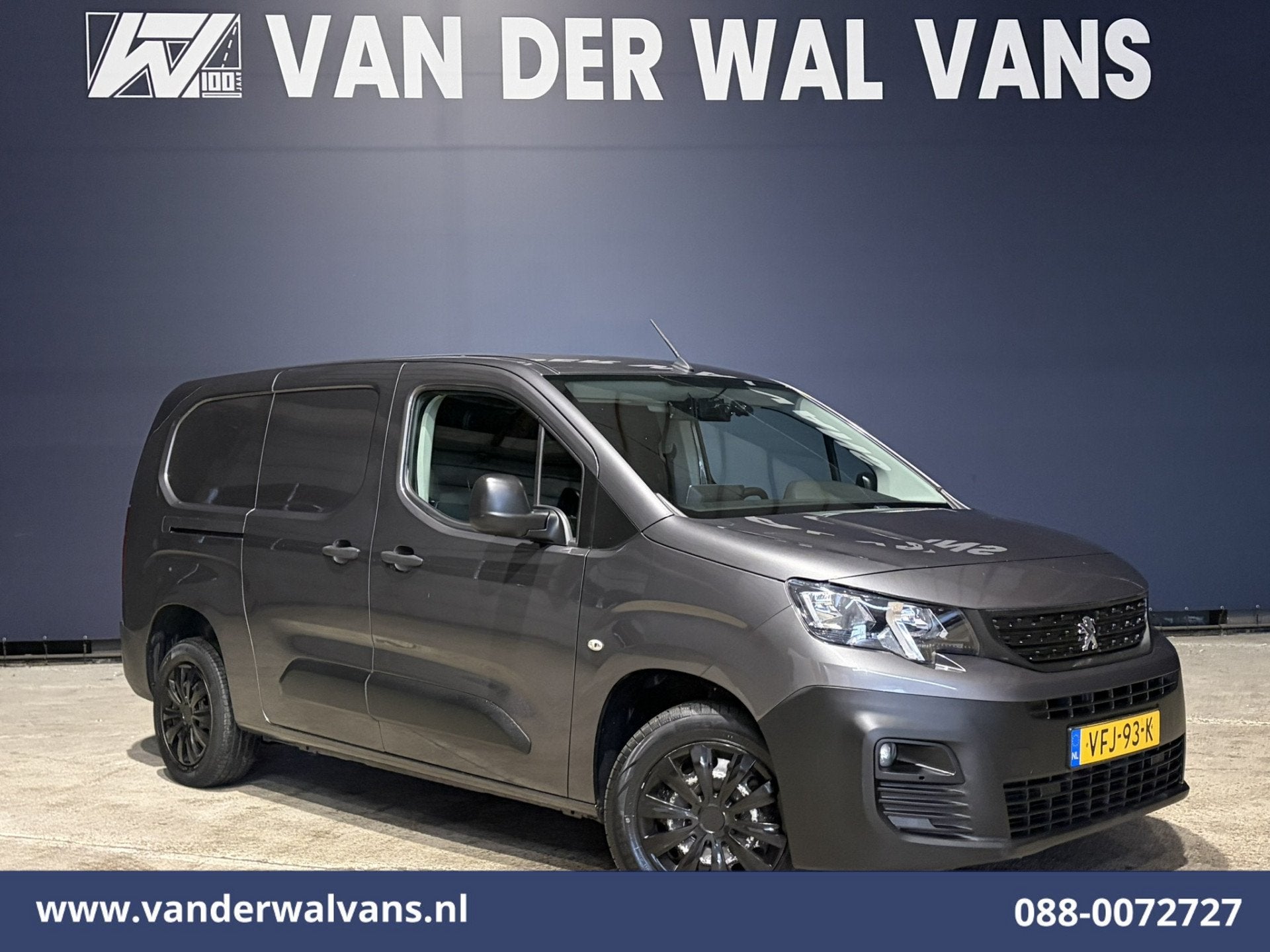 Peugeot Partner 1.5 BlueHDI 102pk L2H1 Euro6 Airco | 3-Zits, Auto's, Voorwielaandrijving, Dealer onderhouden, Stof, Gebruikt