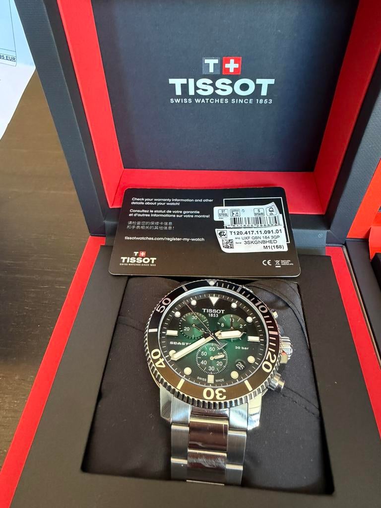 Tissot Seastar horloge s, Ophalen, Zo goed als nieuw, Staal, Overige merken