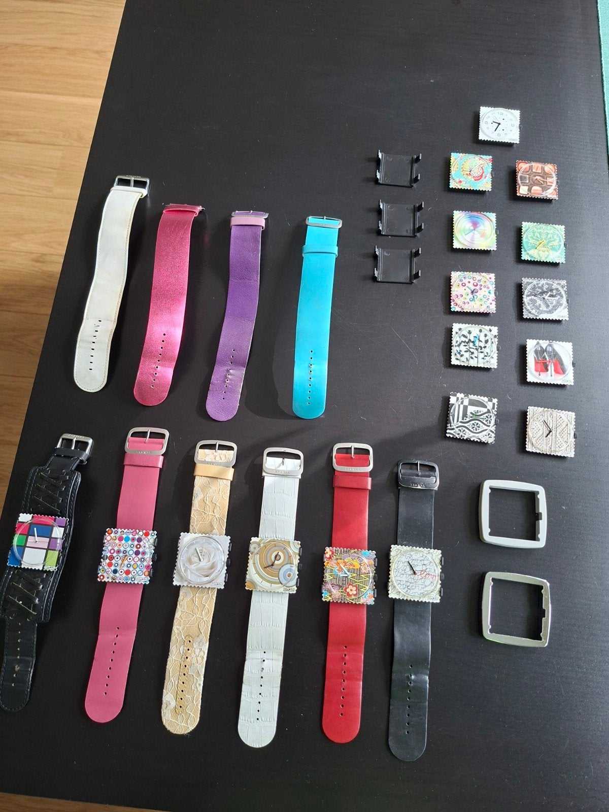 Grote collectie Stamps horloges en accessoires., Overige merken, Kunststof, Polshorloge, Ophalen of Verzenden