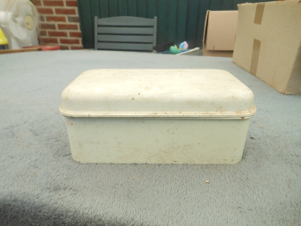 Vintage Broodtrommel - Crème Wit, Ophalen, Gebruikt, Beschuit, Overige merken