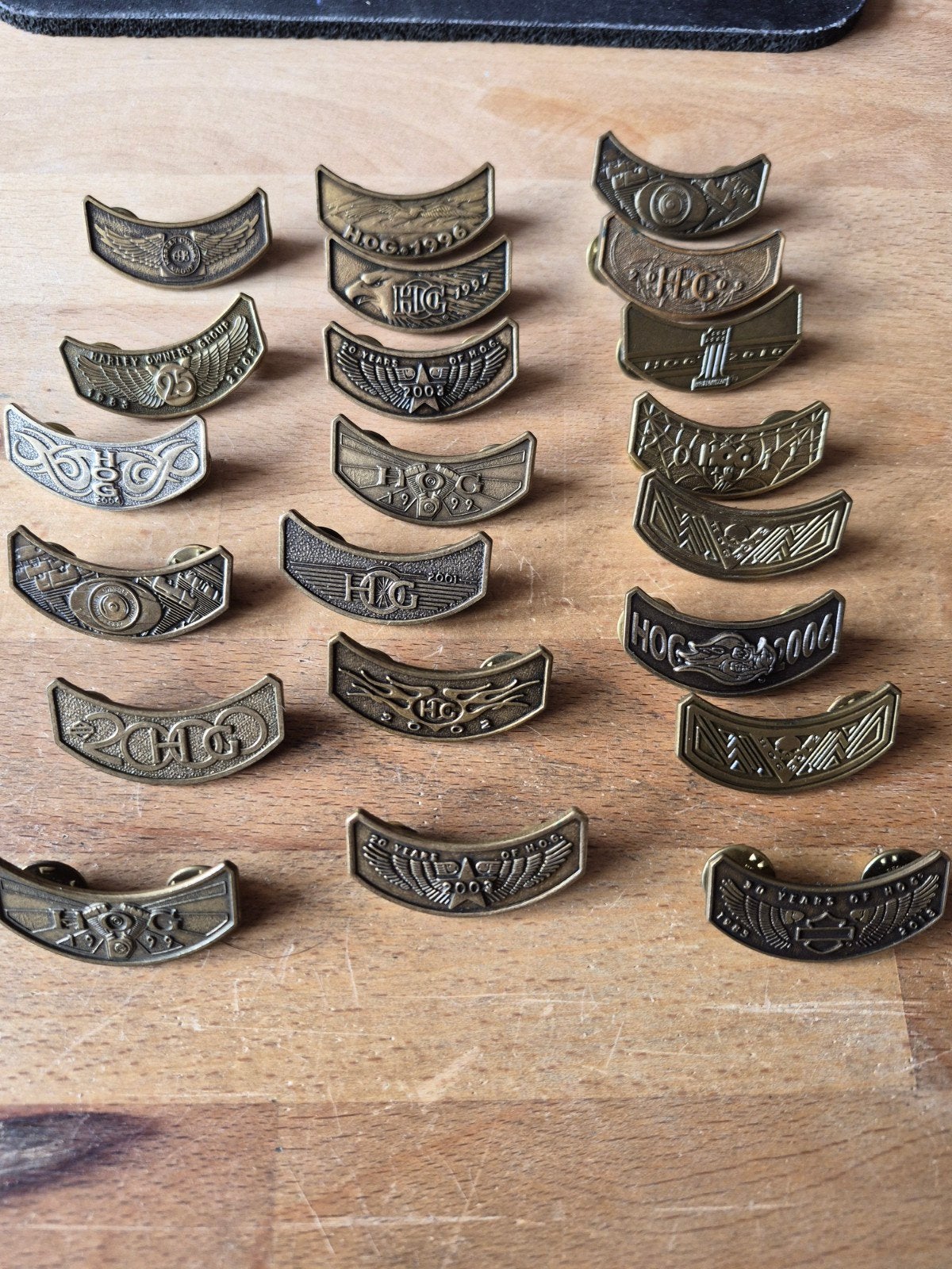 Harley HOG pins, Ophalen of Verzenden, Zo goed als nieuw, Overige onderwerpen, Speldje of Pin