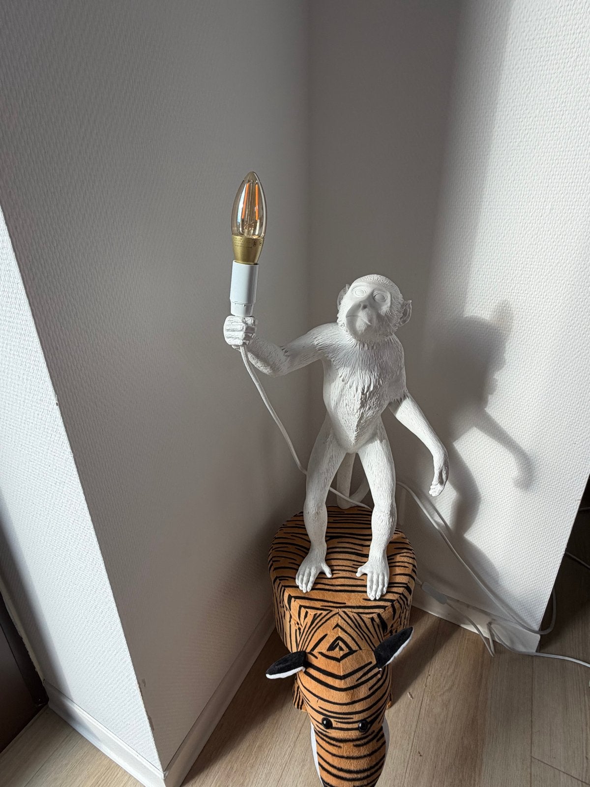 Seletti Monkey Indoor Lamp - Designer Apenlamp Wit, Ophalen, Wit, Overige merken, Kunststof