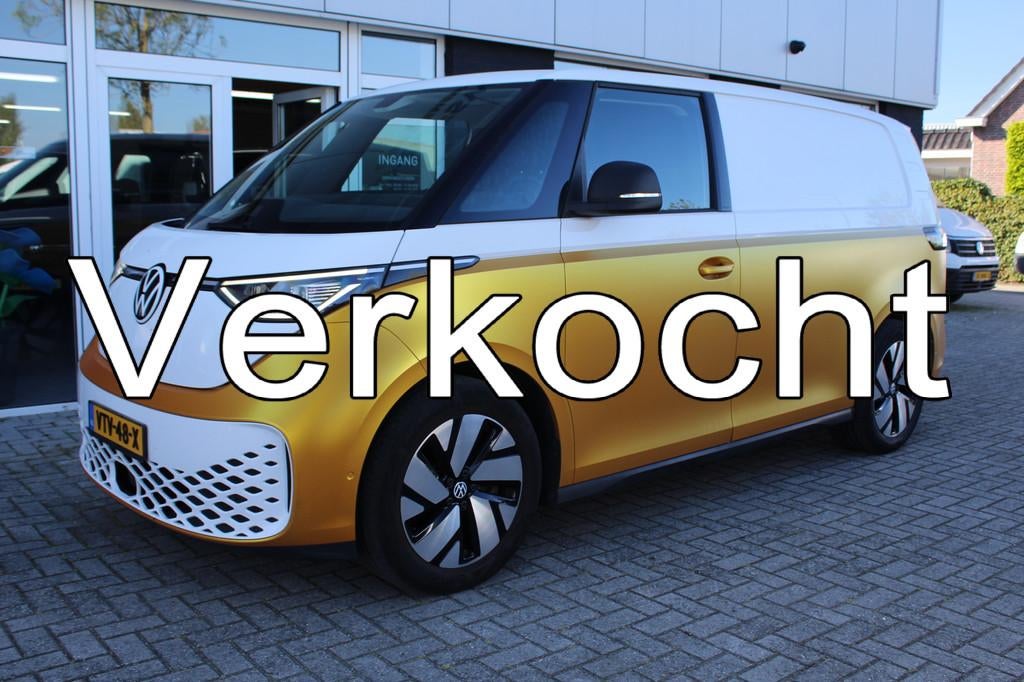 Volkswagen ID. Buzz Cargo 150KW -- 77 kWh acccu WLTP 418KM, Auto's, Bestelauto's, Automaat, Euro 5, Gebruikt, Zwart