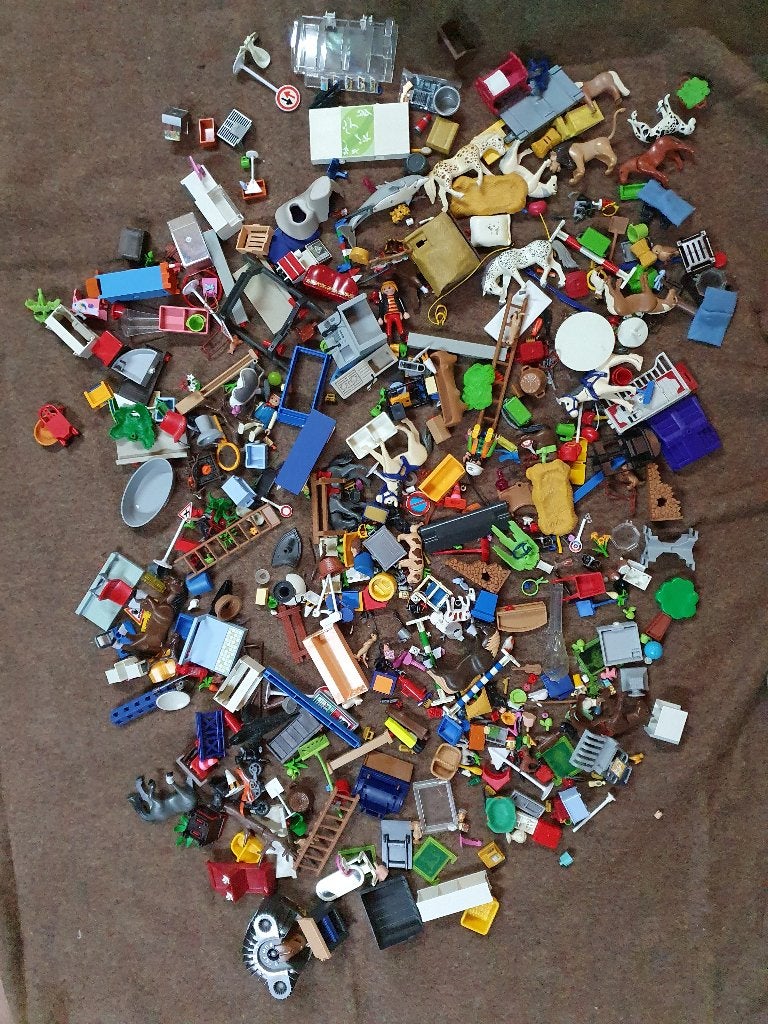 3 kilo Playmobil in prima staat, Opsturen of opha-, Ophalen of Verzenden, Zo goed als nieuw, Losse onderdelen