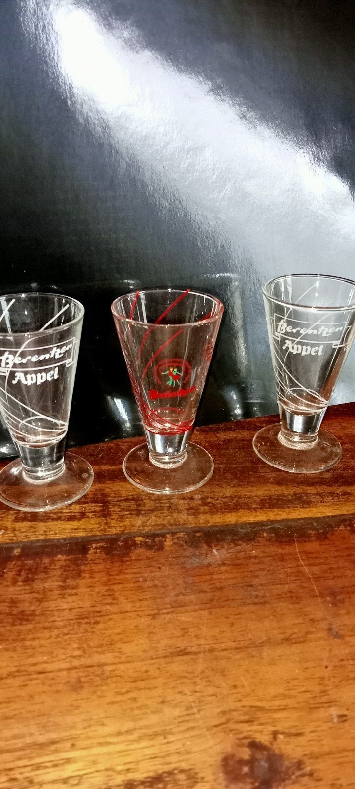 Set van 3 Berenburg Appel shotglaasjes, Ophalen of Verzenden, Nieuw, Borrel- of Shotglas