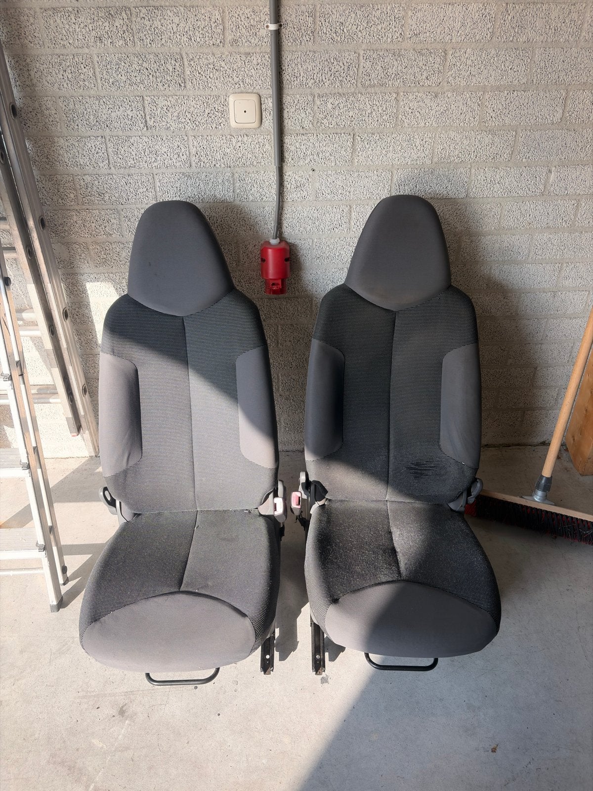 Citroën C1 2012 Stoelen met Achterbank en Riemen + airbags, Auto-onderdelen, Ophalen, Gebruikt, Citroën