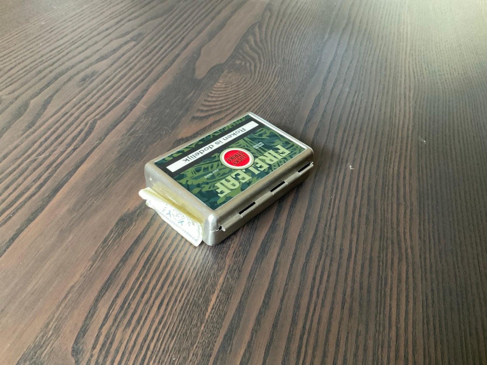 Lucky Strike Collectors Edition Metalen Sigarettenetui, Ophalen of Verzenden, Gebruikt, Overige typen