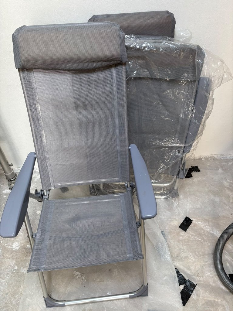 4 verstelbare camping / camper stoelen, Ophalen of Verzenden, Gebruikt
