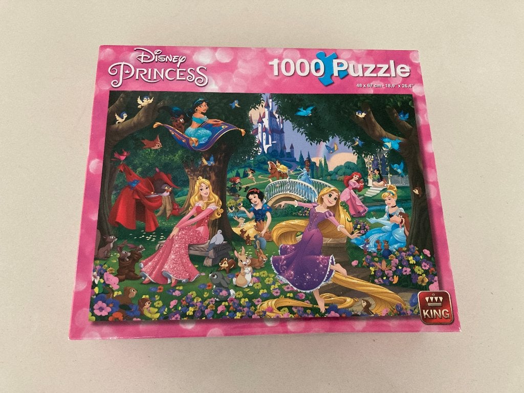 King disney prinsessen rapunzel doornroosje puzzel 1000 st!, Ophalen of Verzenden, 500 t/m 1500 stukjes, Nieuw, Legpuzzel