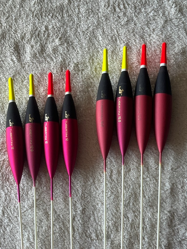 adv 62 / NIEUW serie 8 dobbersTUBERTINI, Ophalen of Verzenden, Gebruikt, Dobber of Lood