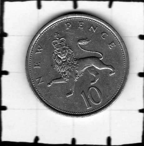 Munt Groot-Brittannië 10 new pence 1976., Verzenden, Overige landen, Losse munt