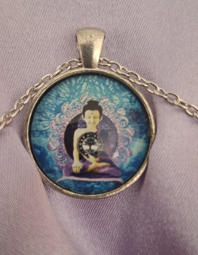 Boeddha halskettinkje, Sieraden, Tassen en Uiterlijk, Kettingen, Nieuw, Ophalen of Verzenden, Zilver, Overige materialen