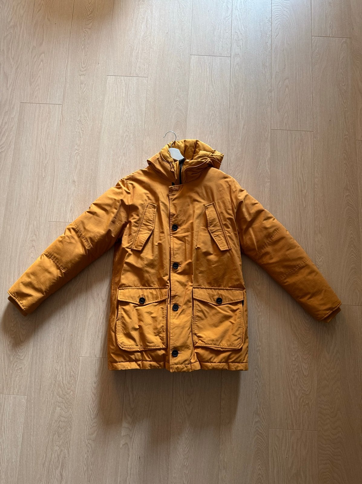 Halinger Navigator winterjas - Maat L, Ophalen of Verzenden, Gedragen, Maat 52/54 (L), Geel