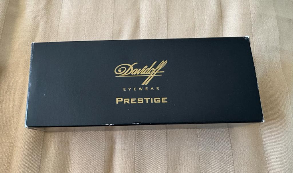 Davidoff Eyewear Prestige brillenkoker - Zwart/Goud, Overige merken, Zwart, Nieuw, Ophalen of Verzenden