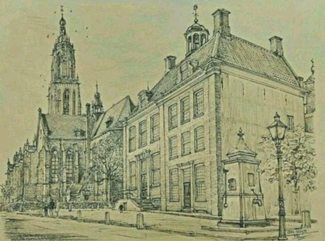 Rhenen ... "Gezicht op het centrum" ..., Ophalen of Verzenden