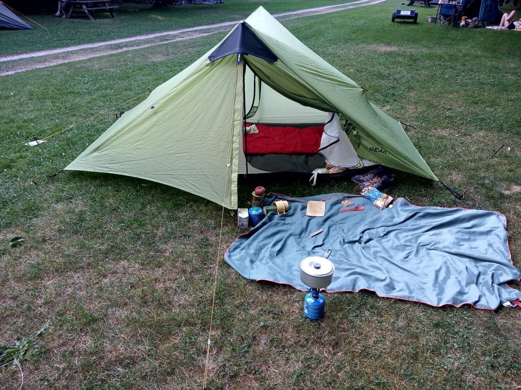 Lichtgewicht tent Lanshan 2 3F UL gear, Ophalen of Verzenden, Zo goed als nieuw, Tot en met 2
