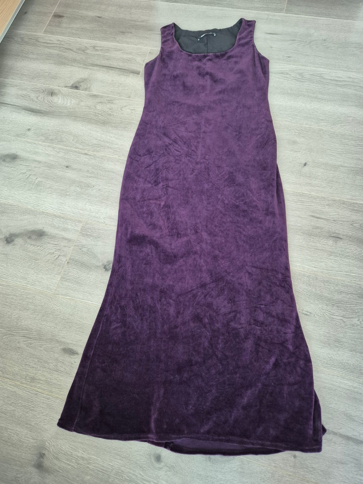 Expresso Paarse Fluwelen / Velours Maxijurk - Maat 44, Expresso, Paars, Maat 42/44 (L), Ophalen of Verzenden