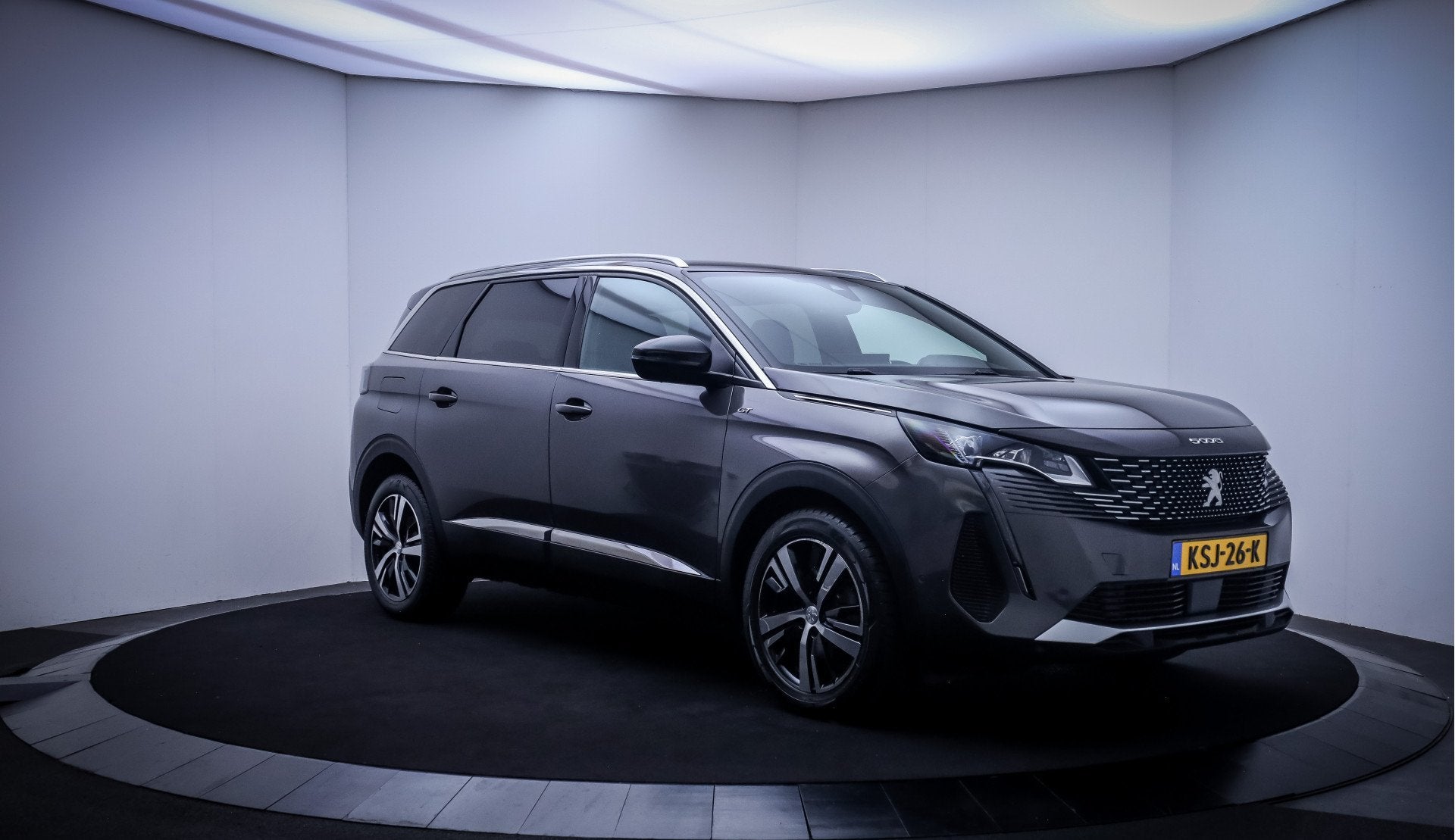 Peugeot 5008 1.6T 180pk Aut. 7p GT-Line FULL LED | 360 CAM |, Gebruikt, Zwart, 4 cilinders, 181 pk