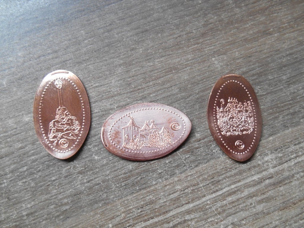 Pressed pennies Efteling set van 3 stuks, Ophalen of Verzenden, Overige materialen, Nederland