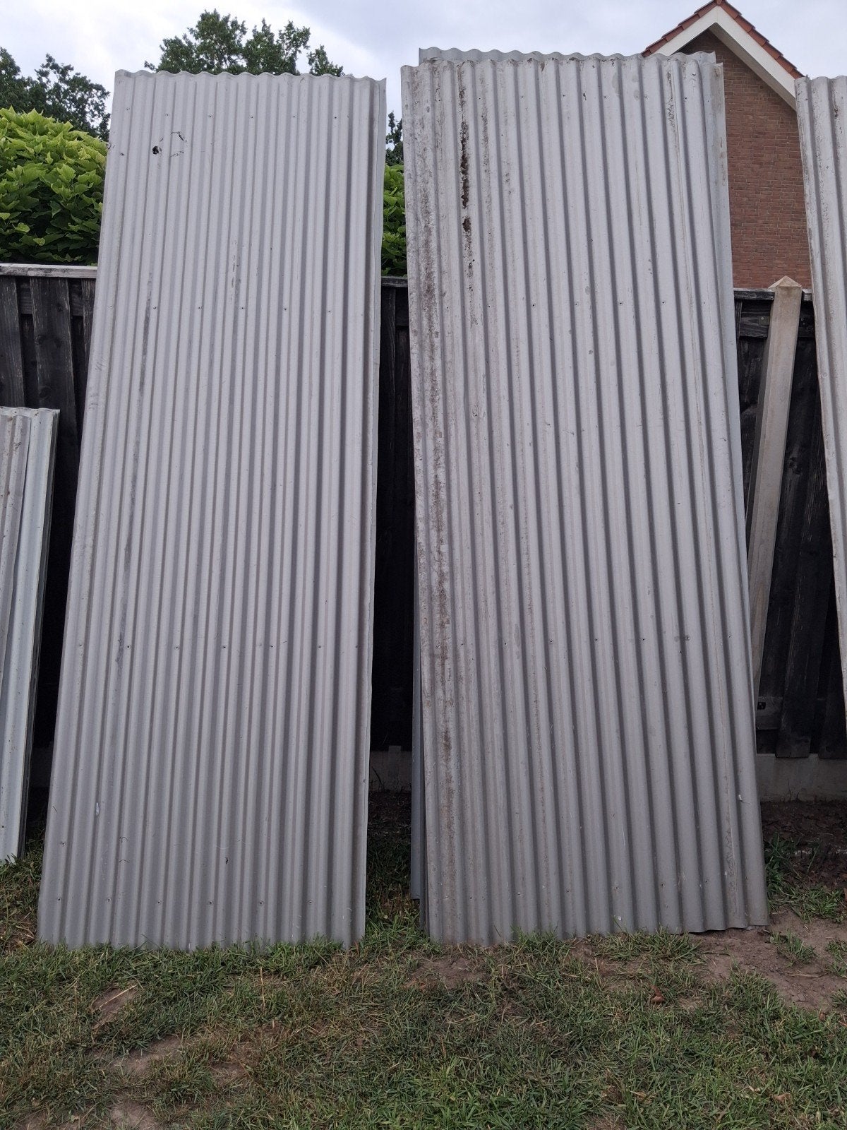 stalen golfplaten/gevelplaten., Doe-het-zelf en Verbouw, Ophalen, Gebruikt, Overige materialen