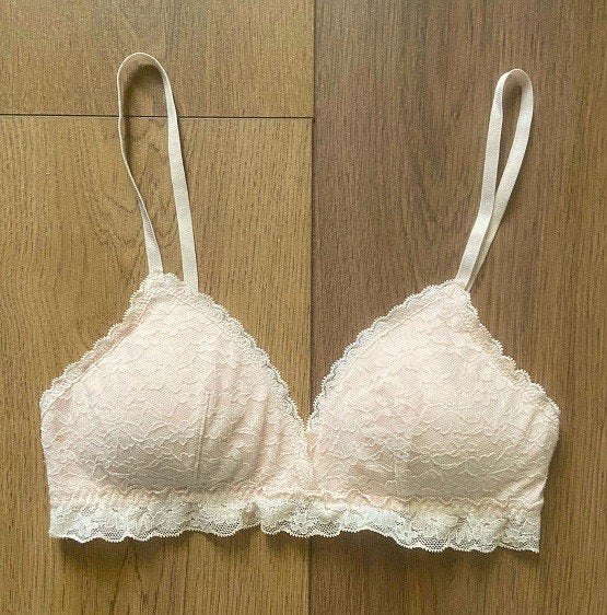 Poederroze kanten seamless BH, Verzenden, Roze, BH