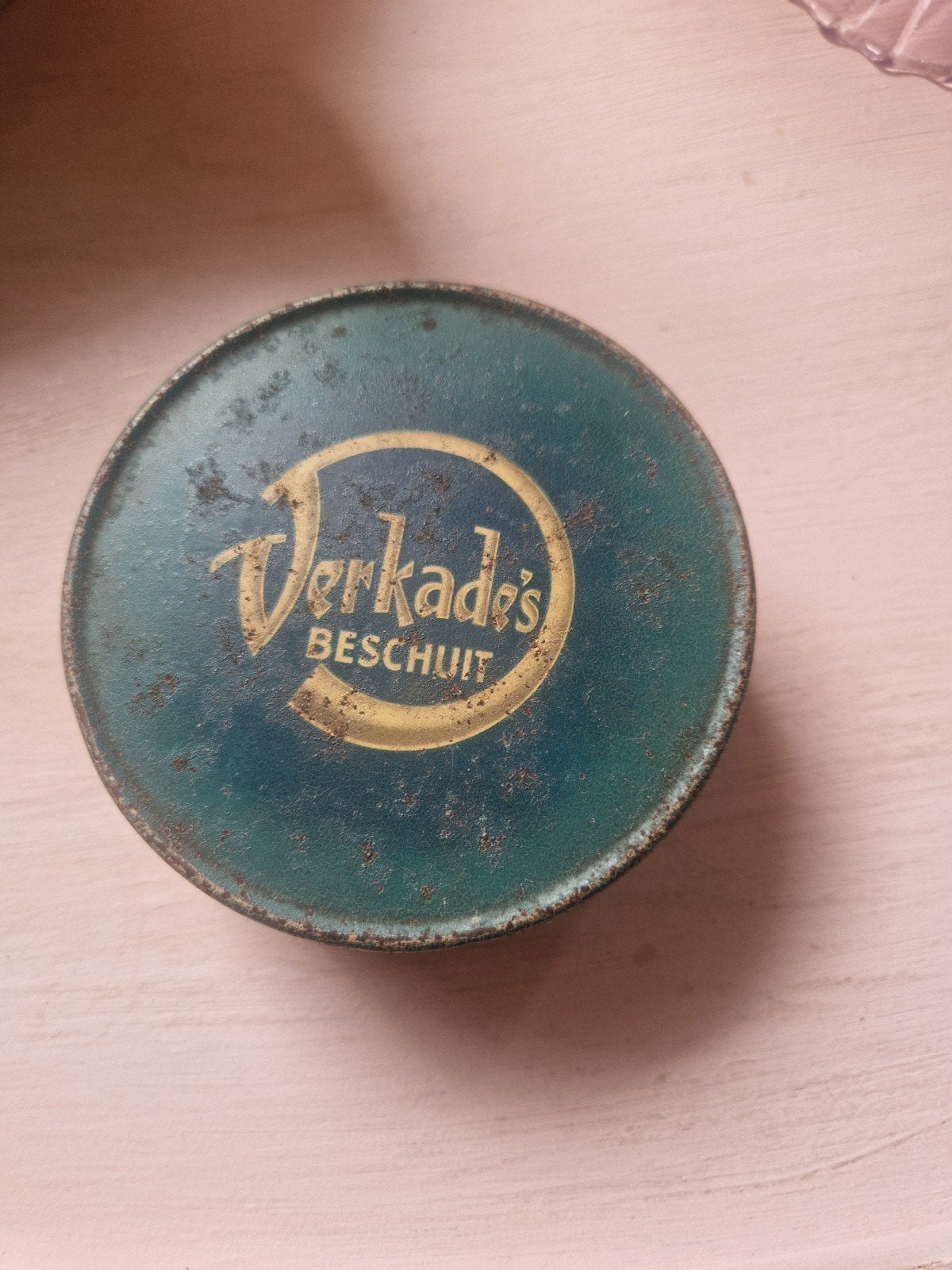 Verkade's beschuit proefmonster blikje, Ophalen of Verzenden, Zo goed als nieuw, Verkade