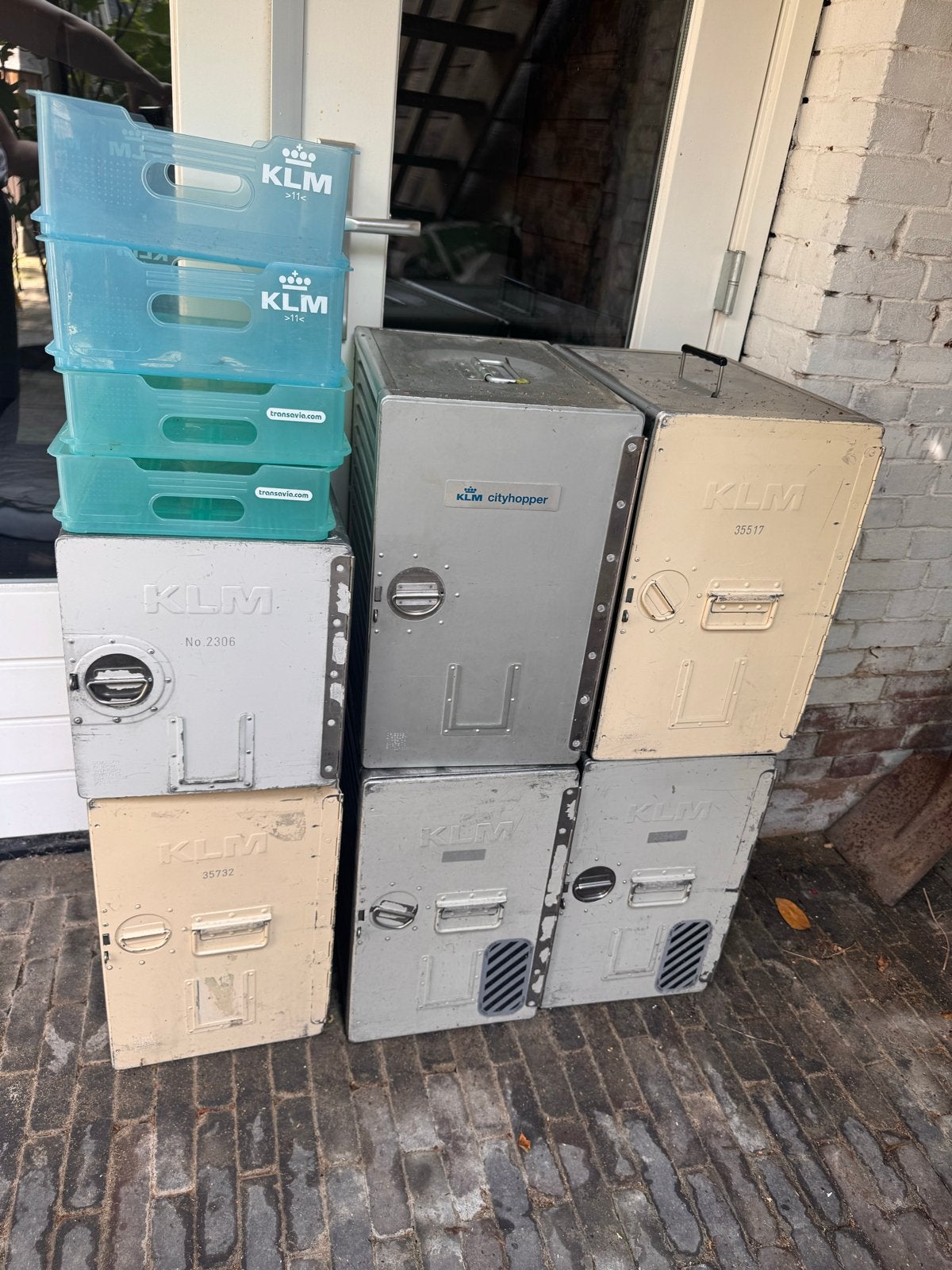 KLM Flight Cases, Opbergbakken & Trays, Verzamelen, Merken en Reclamevoorwerpen, Ophalen, Gebruikt, Gebruiksvoorwerp