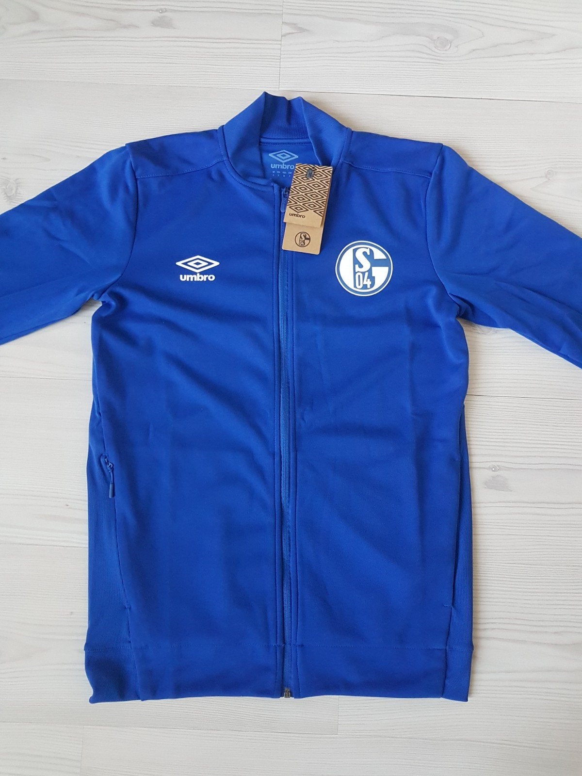 Schalke 04 heren trainingsjack size small, Ophalen of Verzenden, Zo goed als nieuw, Trainingspak